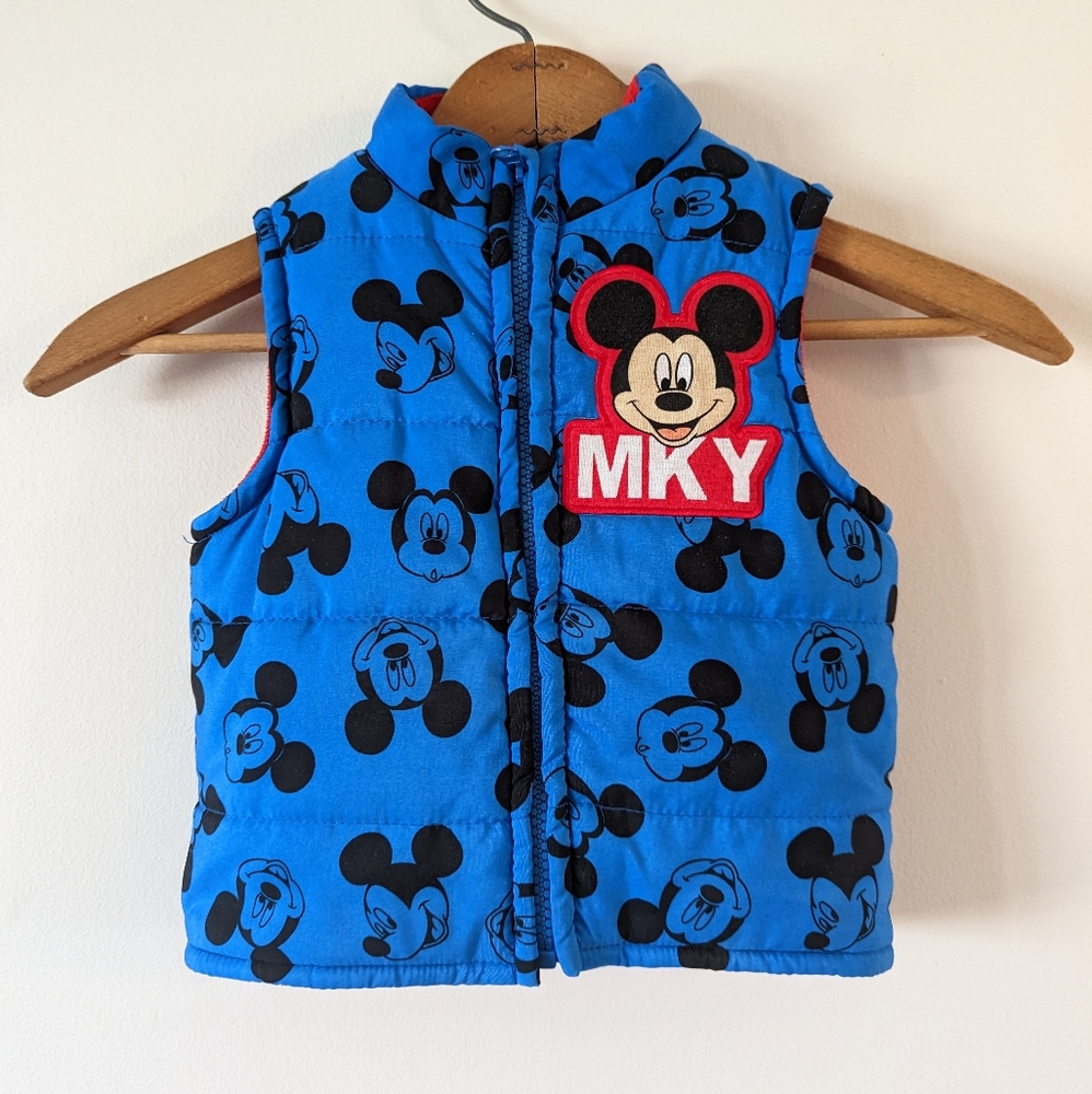Disney - Mickey Puffer Vest - Size 2T